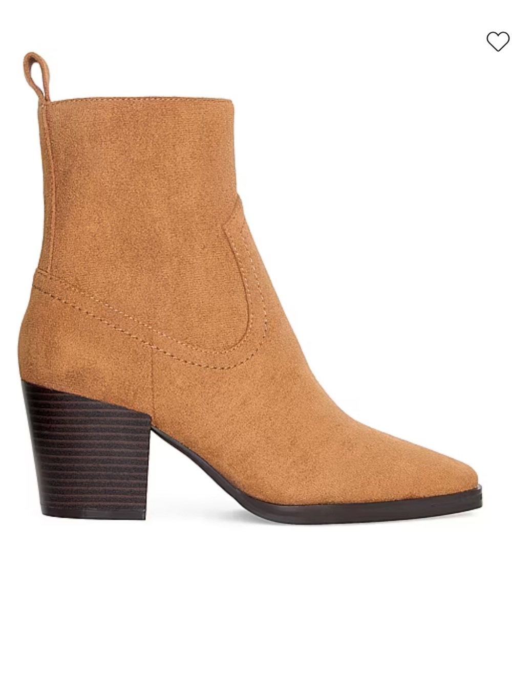 RM Rebecca Minkoff Suede Anne Stacked Heel Ankle Boots
